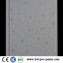 Painel laminado plano de parede de PVC de 25 cm